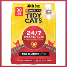 Purina Tidy Cats Non-Clumping Litter24/7Performance Odor Control Formula30lb Box