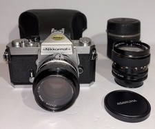 Nikkormat Vintage FT2 35mm SLR Camera w/50mm f/1:1.4 Lens. Wide 28mm 1:2.8Lens