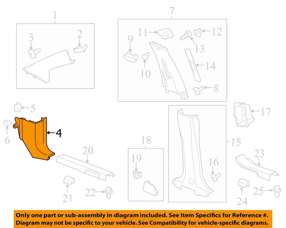 SE ADAPTA A PANEL DEPORTIVO CHEVROLET CAPTIVA 2012-2015, CARROCERÍA H/PLR TR 20998619 - NUEVO OEM Foto 3 de 4