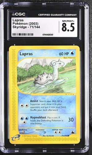 Lapras graded CGC 8.5 for sale on eBay
