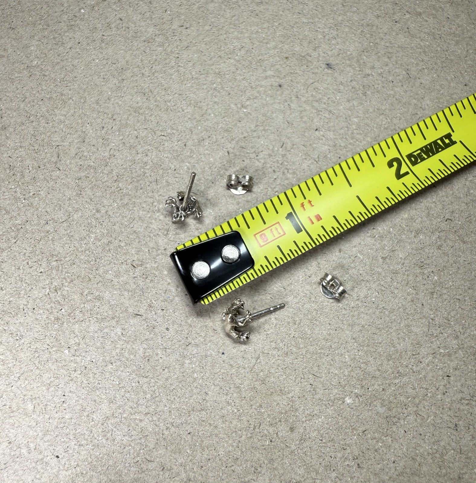 🐸 Vintage Solid Sterling Silver Frog Post Back S… - image 7