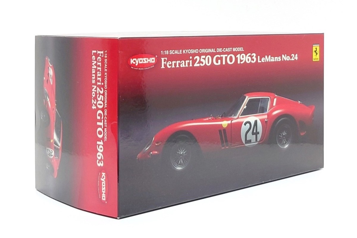 京商　1/18 フェラーリ 250 GTO 1963 ルマン #24 Kyosho Original 1:18 Ferrari 250 GTO #24 - 24h Le Mans 1963