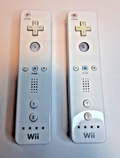 2 Official OEM Nintendo Wii Remote White RVL-003 Controllers Tested Clean