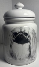 Pekingese Dog Rosalinde Vladimir Tzenov Cookie Treat Jar Canister Best Of Show95