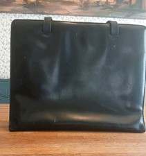 Tous Black Leather Double Handle Purse Bag