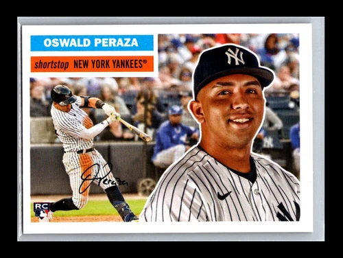 Oswald Peraza Rookie - 2023 Topps Archives #51 - New York Yankees