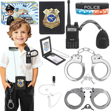 Police Toys, Police Pretend Play Toys for Kids Boys and Girls, Role Play Set wit