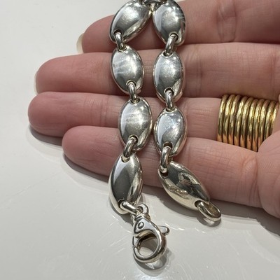 Vintage Tiffany & Co. Pebble Bracelet 925 Sterling Silver | eBay