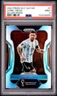 2022 PANINI PRIZM WORLD CUP QATAR SILVER PRIZM #7 LIONEL MESSI PSA 9