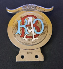 RAOB - Vintage Car Badge -  Royal Antediluvian Order of Buffaloes