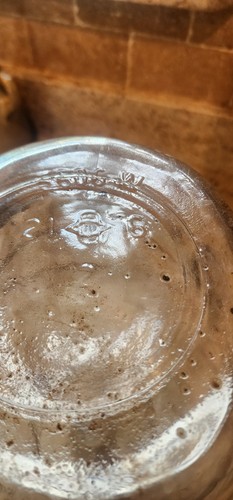 Jarra de cerveza de vino de vidrio de 1 galón de colección Moonshine tarro Monks control de calidad 1905? - Imagen 10 de 14