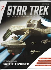 EAGLEMOSS COLLECTION--STAR TREK---ISSUE 7--C'T'INGA BATTLE CRUISER-MAGAZINE ONLY