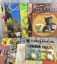 Vintage Lot of 17 WALTER T FOSTER Art Instruction Books How to Paint/Draw