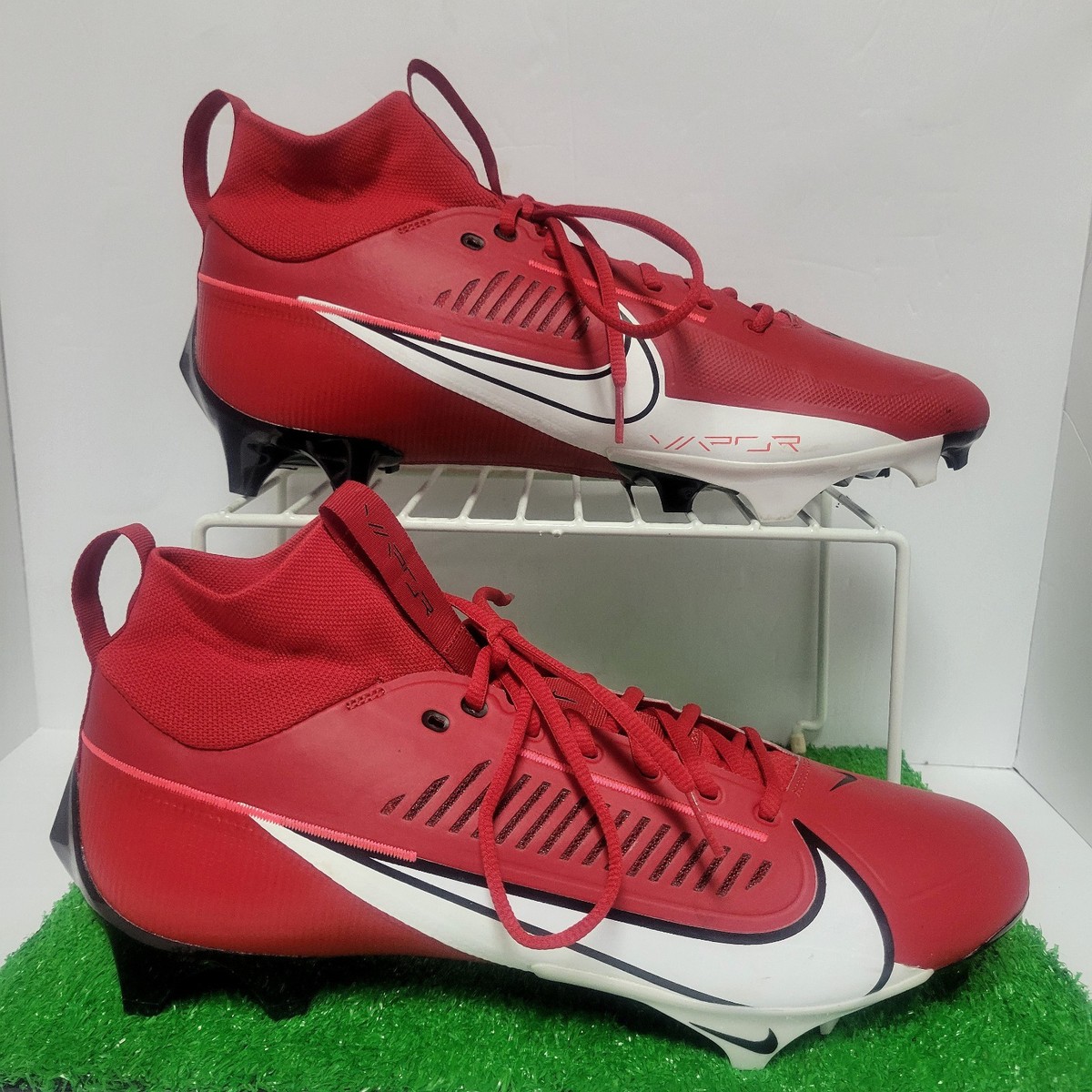 Nike Vapor Edge Pro 360 2 Men\'s 12 Univ. Red White Football Cleats DA5456-616 Amazon.com | Nike Vapor Edge Pro 360 2 Men main image 3