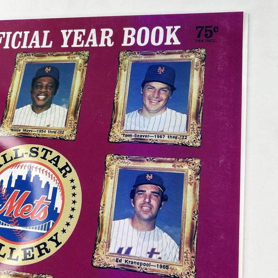 1973 New York Mets Yearbook Enlarged Photograph 16" x 20" Sports Memorabilia  - Image 3 of 4