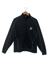 Cutter & Buck OKC Thunder DryTec Full Zip Jacket Pullover Black Size Small