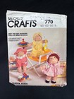 McCalls Crafts 770 Blossom Babies Vintage Pattern - 12" Cloth Dolls & Clothes — photo 1