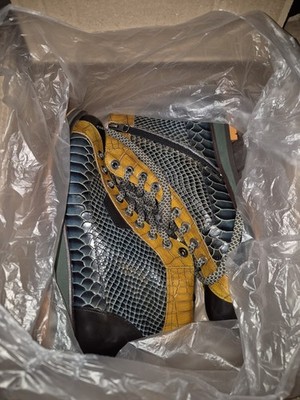 Stefano Castelli Herrenschuhe in 41 /42 / UK 7,5 / Neuw. / Schwarz / hoher NP