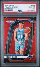 2024 Panini Prizm #262 Tidjane Salaun Red Prizms Rookie Card RC /299 PSA 10