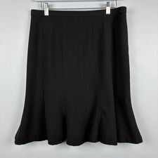 Vintage Focus A-Line Dress Size 10 Back Zip Ruffle Hem Y2K