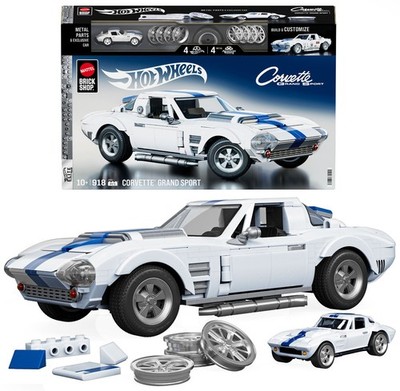 Hot Wheels Building Brick Shop Cars / Auto Corvette Grand Sport