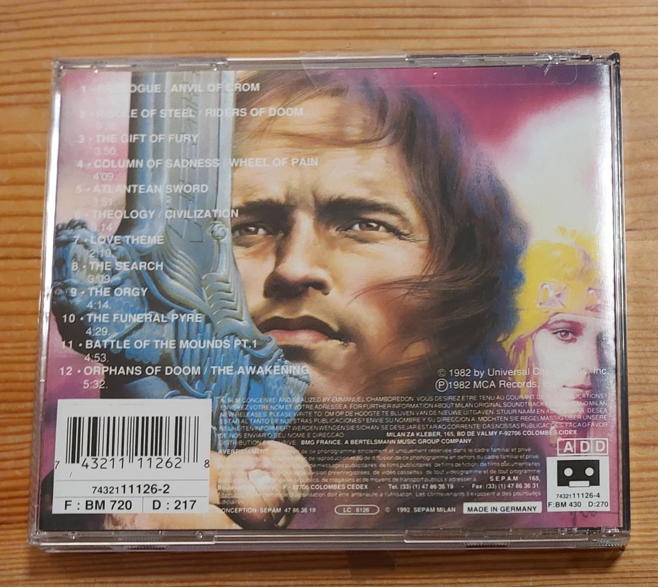 CD Conan The Barbarian - Original Motion Picture Soundtrack - Bild 2 von 2