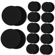 24 Pcs Core Sliders for Working Out Abdominal Exercise Gliding Discs Black