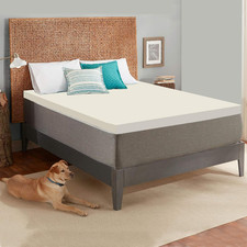Medium Firm 1-Inch Foam Mattress Topper for Back Support  Pain Relief