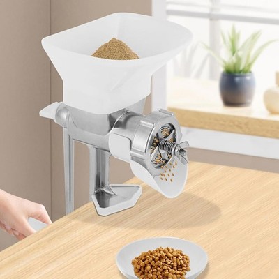 Manuelle Tiernahrung Pelletmaschine ergonomischer Griff Edelstahl Pelletmühle