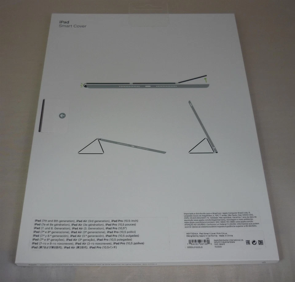 Genuine / Official Apple iPad Pro 10.5" & Air 3 Smart Cover - Pink Citrus - New - image 3 of 4