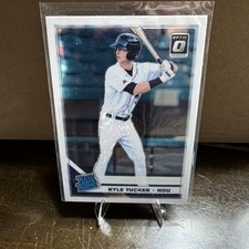 Kyle Tucker 2019 Donruss Optic ASTROS RATED ROOKIE CAROLINA BLUE and WHITE PRIZM