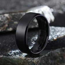 2026 Stainless Steel Rings for Men Premium Black Gift Black Golden Silvery