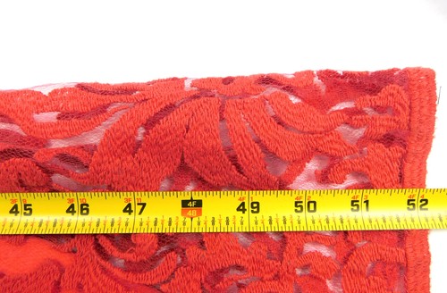 Schönes langes Spitzenkleid Tadashi Shoji rot One Shoulder - Bild 12 von 16