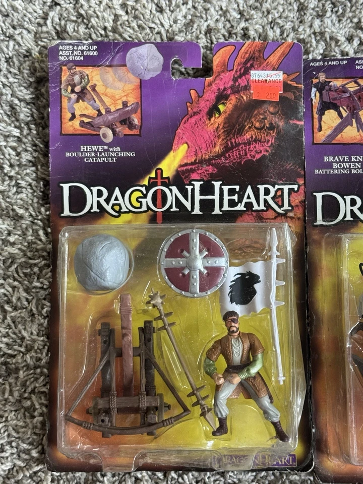 Figuras de acción Kenner Dragon Heart Bowen Hewe 1995 de colección selladas Foto 2 de 4