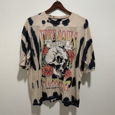 Free Souls Wild & Free In Concert T-Shirt Sz XXL (19) Live Tour Tie-Dye