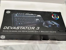 Devestator 3 Gaming Keyboard and Mouse 7 Color  Changing Backlit  Cooler Master