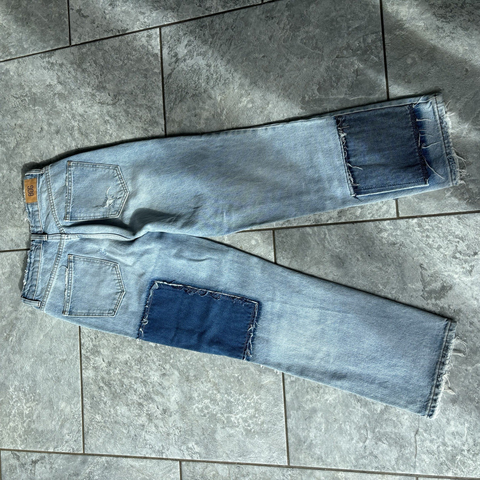 BDG Jackson Blue Denim Jeans Patchwork Detail Str… - image 7