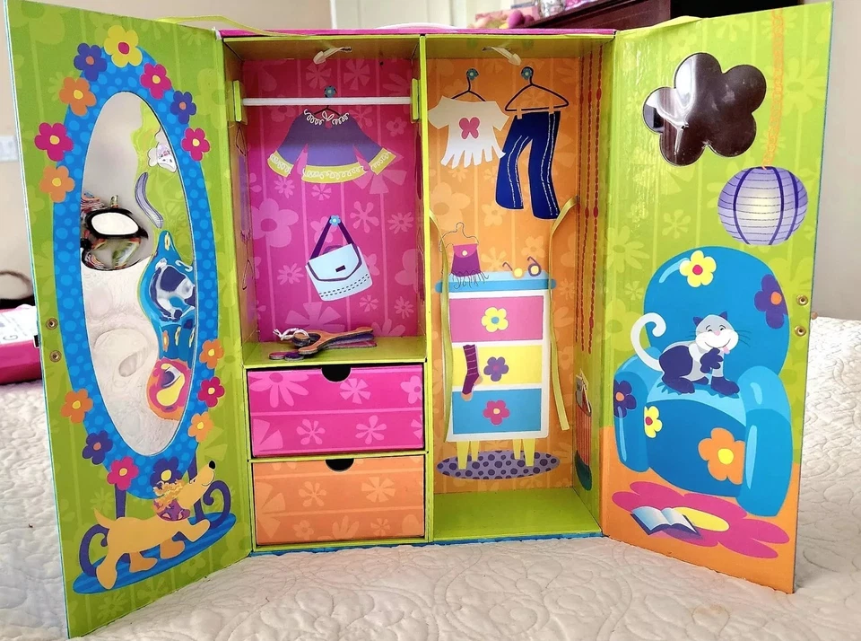 GROOVY GIRLS ACCESSORIES Doll WARDROBE CARRYING CASE. EXCELLENT CONDITION! Foto 2 de 4