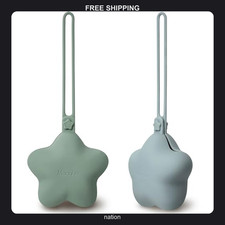 2 Pack Silicone Pacifier Cases Baby Safe Storage Organizer