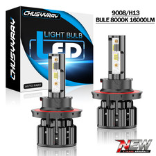 For 2010-2013 Chevrolet Camaro Combo Bule LED Headlight Hi/Low Beam Bulbs 8000K