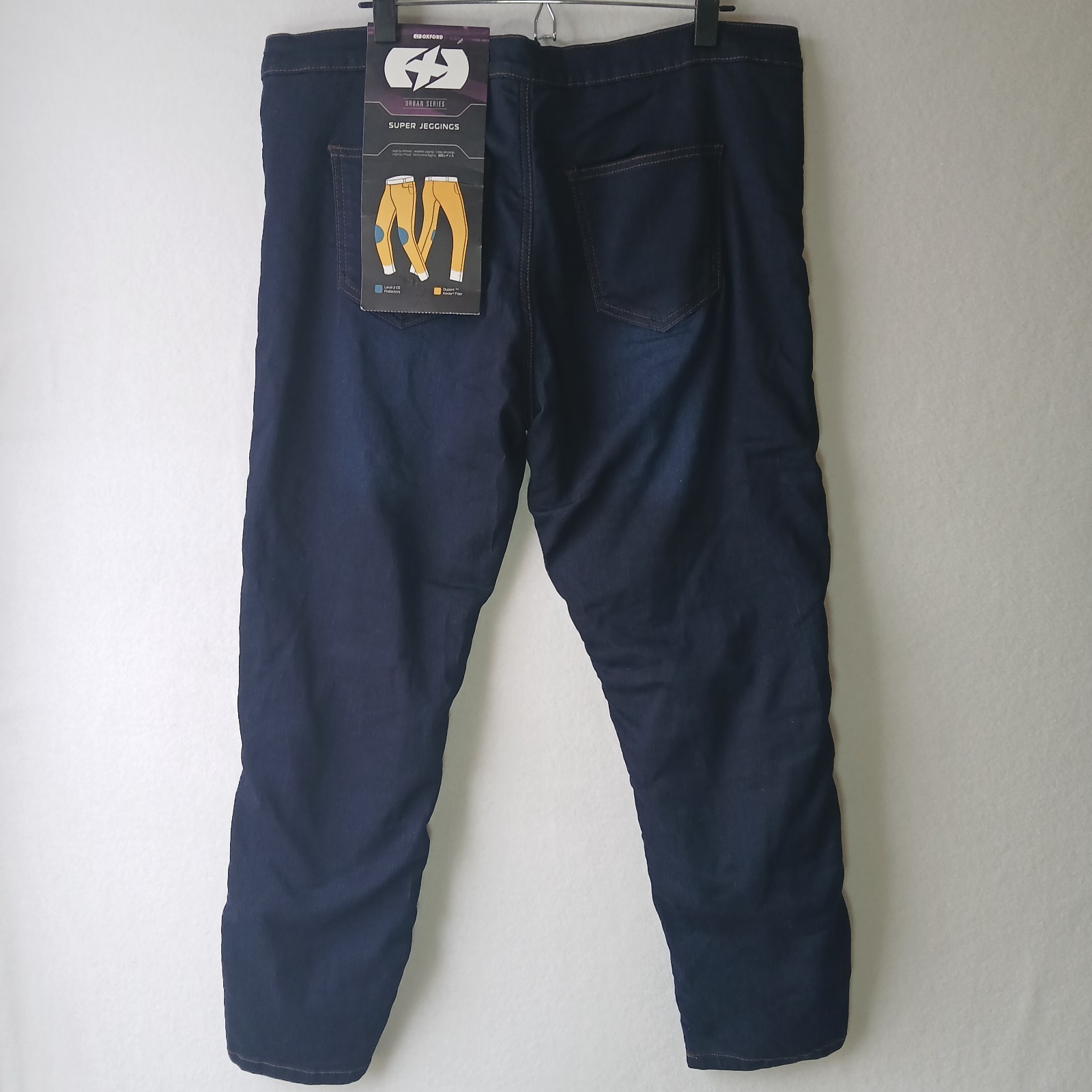 OXFORD SUPER JEGGINGS LADIES PANT Indigo Plus Size 18 Cropped Knee Pads #754