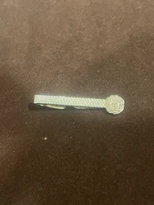 Vintage SWANK Gold Tone ARTISTIC SHAPES SLEEK DESIGN Tie Clip Tie Clasp ~