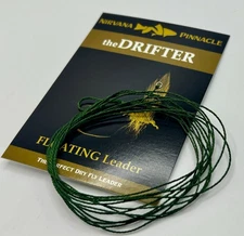 NIRVANA Pinnacle Series theDRIFTER Furled Leader (FLOATING Dry Fly Leader)