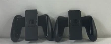 2 Black Genuine Official Nintendo Switch JoyCon Comfort Grip & Controller Holder