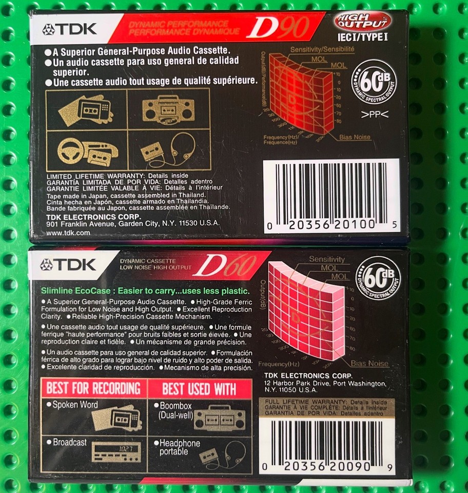 TDK 1 Nastro Vergine Cassette B60 - Ref.1906 TDK 1 Nastro Vergine Cassette B60 - Ref.1906