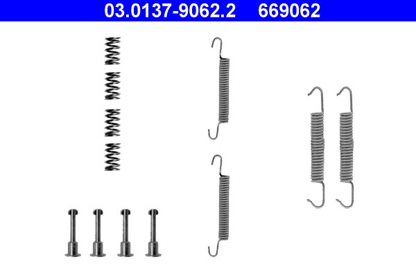 Rear ATE 03.0137-9062.2 Accessory Kit, parking brake shoes for BMW