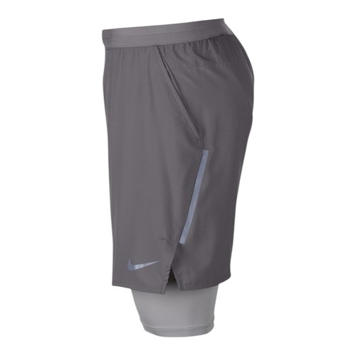 Nike Dri-FIT Stride 7" 2-in-1 Liner Shorts Men XL Running Grey DM4757-084 - Picture 3 of 4