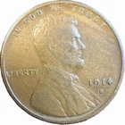 1914-S USA Key Date Lincoln Wheat Cent in VF condition - FV3