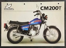HONDA CM200T Motorcycle Sales Specification Leaflet c1981