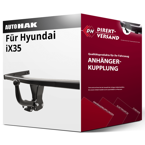 für Hyundai Ix35 Typ LM (Auto Hak) AnhäNgerkupplung Starr Neu-image